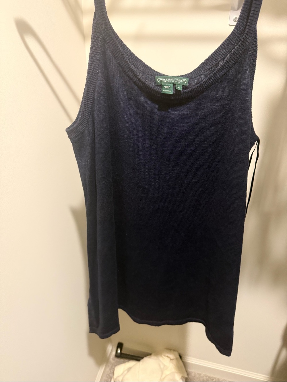 Ralph Lauren Navy Sleeveless Knit Tank